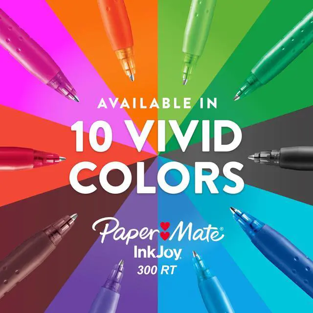 Alt view image 6 of 7 - InkJoy 300RT Retractable Ballpoint Pens, Medium Point (1.0mm), Black, Pack of 216, Ideal for Office Supplies, Journaling, and Writing Accessories