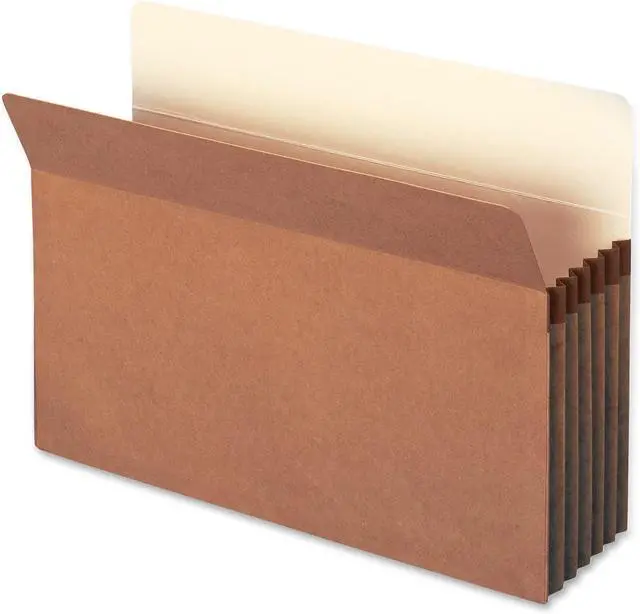 Main image of File Pocket, Straight-Cut Tab, 5-1/4" Expansion, Legal Size, Redrope, 10 per Box (74234) (Pack of 5)