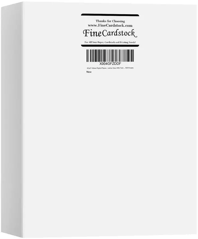 Alt view image 2 of 7 - 8.5x11 Gloss Digital Paper, Perfect for Color Laser Printing, Design Proposals, Flyers, Brochure, 8.5 x 11 Letter Size, 80lb Text (32lb Bond) 96 Bright, Acid Free, Glossy Coated Finish | 500 Sheets