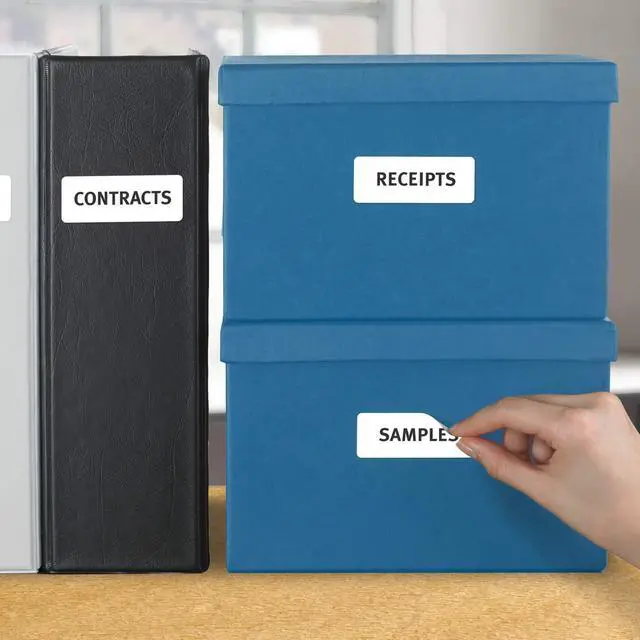Alt view image 2 of 7 - Removable ID Labels, Sure Feed Technology, Removable Adhesive, 1" x 2-5/8", 5 Packs (6460)