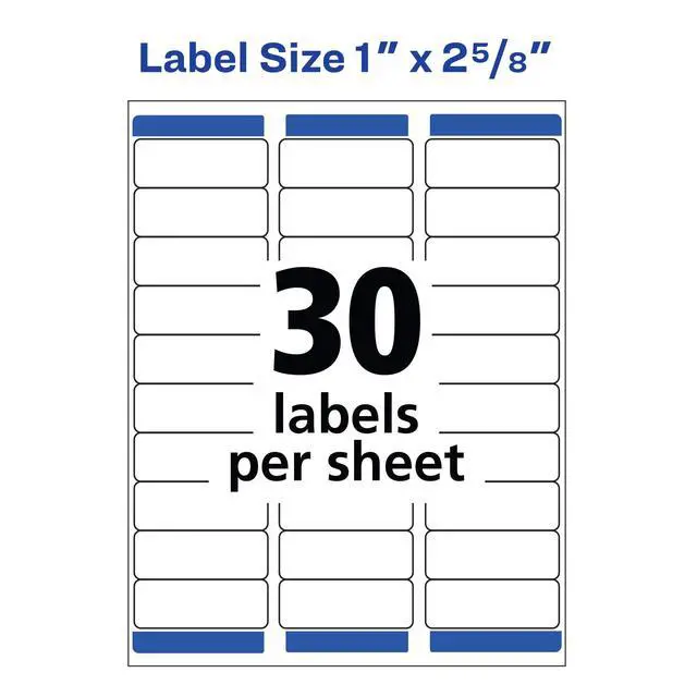 Alt view image 6 of 7 - Removable ID Labels, Sure Feed Technology, Removable Adhesive, 1" x 2-5/8", 5 Packs (6460)