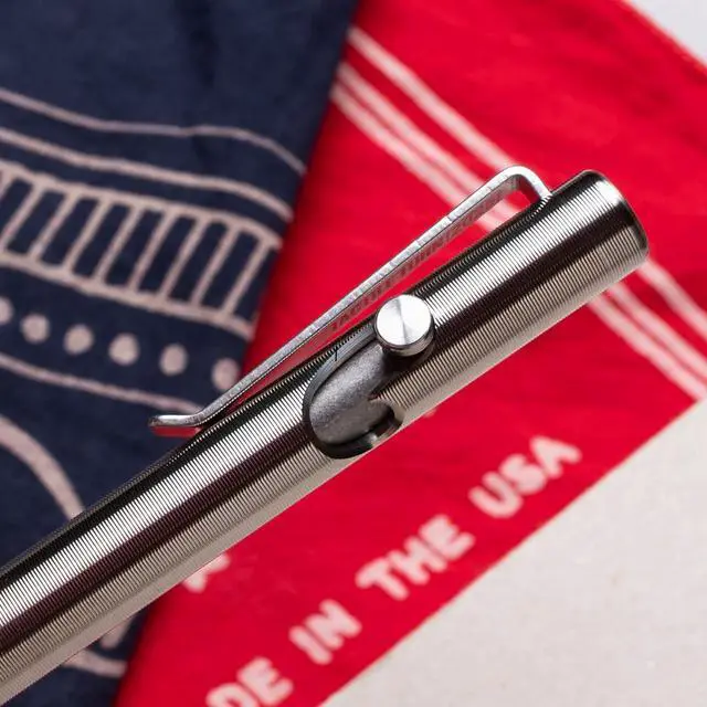 Alt view image 2 of 6 - Titanium Bolt Action Pen - Standard Length - 100% Made in the USA - All-Metal Construction - Guaranteed for Life