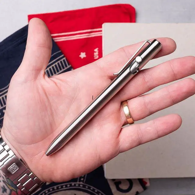 Alt view image 4 of 6 - Titanium Bolt Action Pen - Standard Length - 100% Made in the USA - All-Metal Construction - Guaranteed for Life