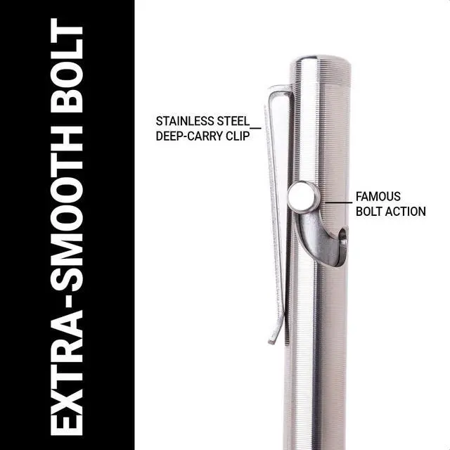 Alt view image 6 of 6 - Titanium Bolt Action Pen - Standard Length - 100% Made in the USA - All-Metal Construction - Guaranteed for Life