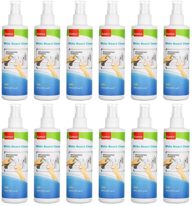 Main image of Non-toxic Whiteboard Cleaner, 8.5oz White Board Cleaning Spray, Low Odor Dry Erase Cleaner, 12 Pack