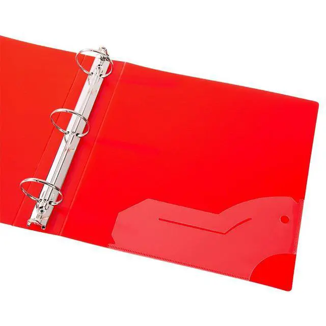 Alt view image 3 of 7 - 3 Ring Binder, 2 Inch Capacity, Frosted, Letter Size, Blueberry, Strawberry, Grape, Lemon, Lime, Tangerine (50161-6494)(Pack of 24)