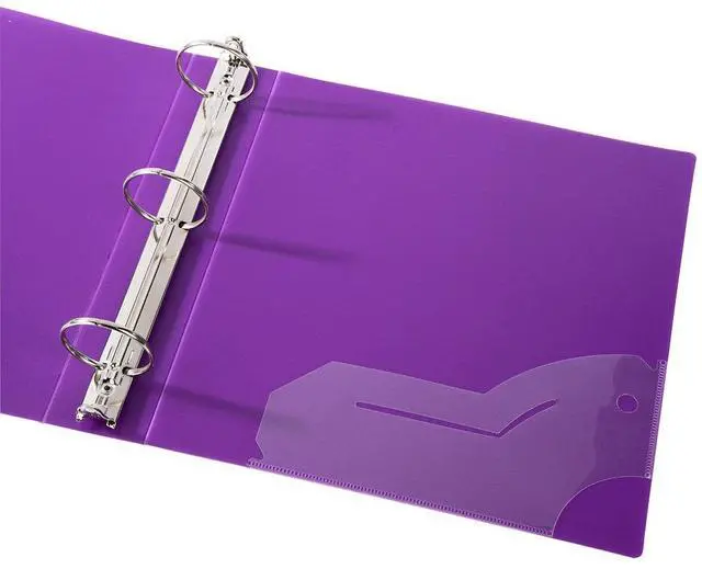 Alt view image 4 of 7 - 3 Ring Binder, 2 Inch Capacity, Frosted, Letter Size, Blueberry, Strawberry, Grape, Lemon, Lime, Tangerine (50161-6494)(Pack of 24)