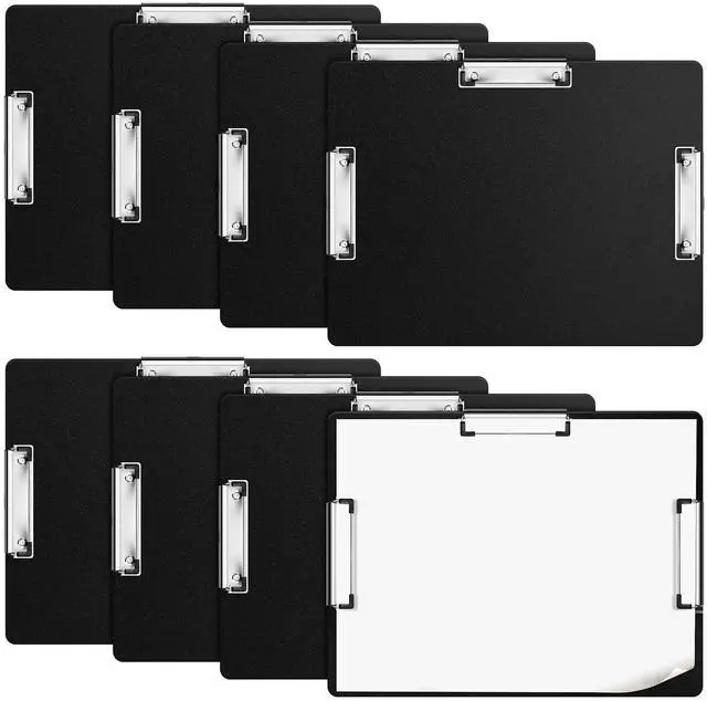 Main image of 8 Pcs Extra Large 11x17 Clipboard - Horizontal Three Clip Plastic Clipboard for School, Office, Home & Teachers