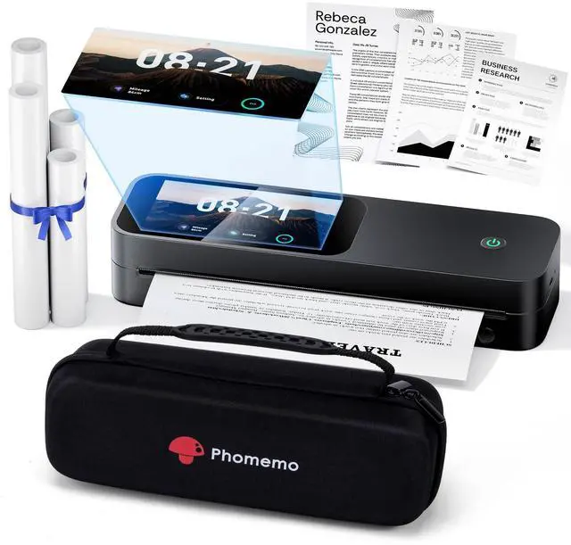 Main image of M85 Portable Printers Wireless for Travel with Upgraded Touchscreen, Thermal Wireless Inkless Bluetooth Printer, Supports 8.5"x11"US Letter/A4, Compatible with iOS, Android, Windows, Mac