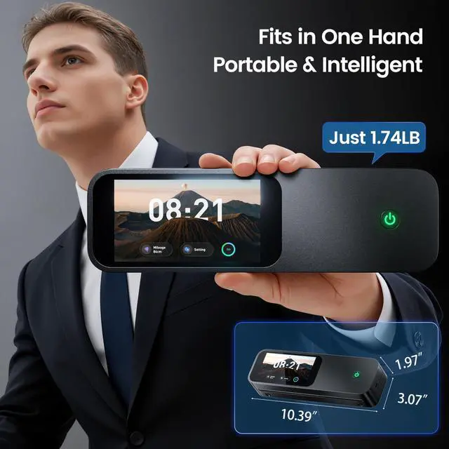 Alt view image 5 of 7 - M85 Portable Printers Wireless for Travel with Upgraded Touchscreen, Thermal Wireless Inkless Bluetooth Printer, Supports 8.5"x11"US Letter/A4, Compatible with iOS, Android, Windows, Mac