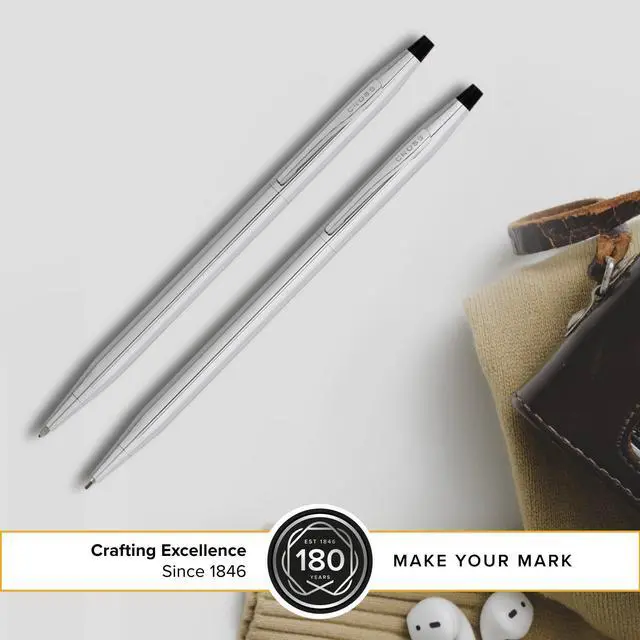 Alt view image 3 of 6 - Classic Century Lustrous Chrome Pen and Pencil Set - 350105
