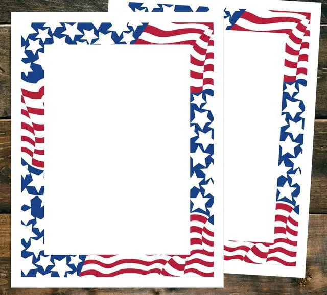 Alt view image 2 of 3 - Stars & Stripes Letterhead, 80 Count, 8.5"x11" (2014300) (Pack of 12)