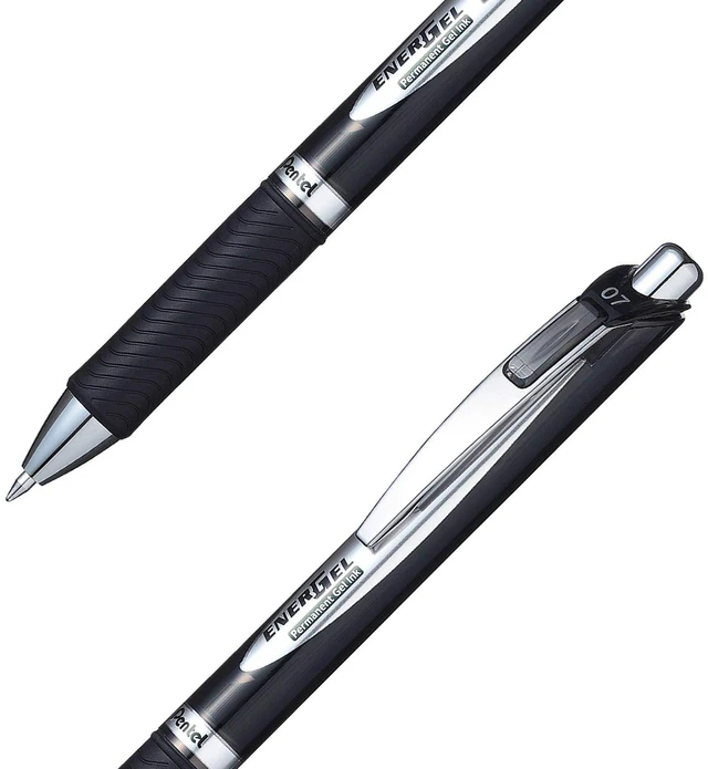 Alt view image 5 of 7 - EnerGel Permanent Security Pen Black 0.7mm Pack of 48 BLP77-AX