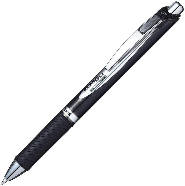 Alt view image 6 of 7 - EnerGel Permanent Security Pen Black 0.7mm Pack of 48 BLP77-AX