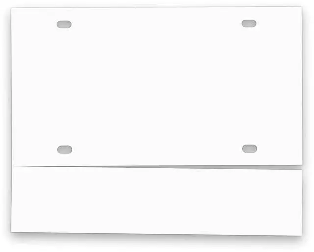 Main image of Temporary License Plate Tags - Printable Tear Resistant Waterproof Tags for Car Dealers (100 per Pack) (1 Perf / 5 Mil)