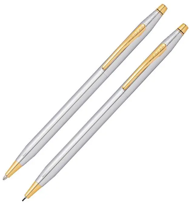 Main image of Classic Century Refillable Pen & Pencil Gift Set Presented in a Luxury Gift Box - Medium Point, Black Ink, Medalist