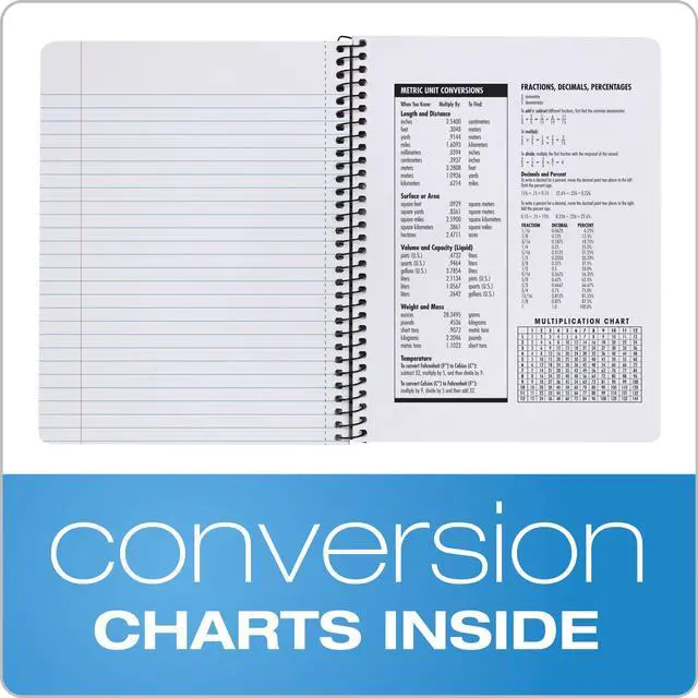 Alt view image 6 of 7 - Spiral Composition Notebooks, Wide Ruled Paper, 9-3/4 x 7-1/2 Inches, 80 Sheets, Black Marble Cover (64950), 4 Count (Pack of 6)