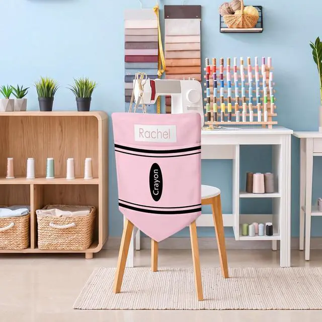 Alt view image 4 of 6 - 24 Pcs Chair Pockets for Classroom 16 x 20'' Colorful Crayon Classroom Decor Rainbow Chairback Storage Pocket Large Seat Back Organizer with Name Slot for Back to School Office Home (Pastel)