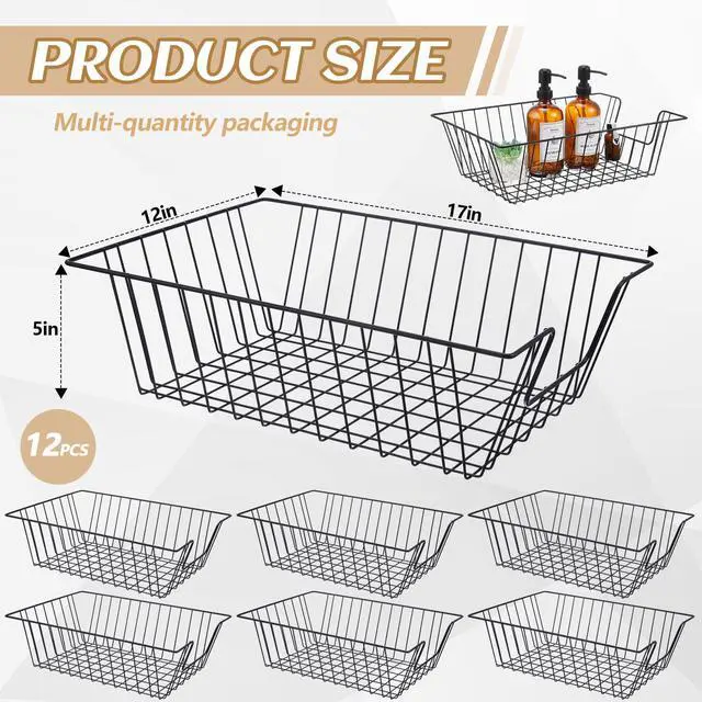 Alt view image 3 of 7 - 12 Pcs Letter Tray Classroom Paper Trays,17'' X 12'' X 5,Black