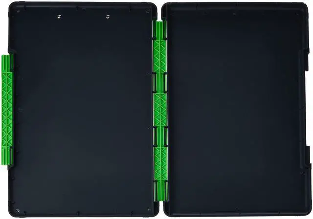 Alt view image 2 of 4 - Legal Size XL Slimcase 2 Storage Clipboard, Gray with Green Clip, 15.5" x 10.5" (Pack of 6)