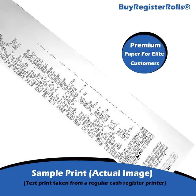 Alt view image 5 of 5 - 80 GSM Extra Thick Paper (24 Rolls) 3 1/8 x 230 Thermal Paper Receipt Rolls (Heavy Thermal Lenght 200-230ft) fits all Clover POS Cash Register Printers Thermal Paper from