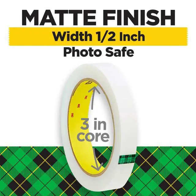 Alt view image 2 of 7 - Magic Tape, 2 Rolls, Numerous Applications, Invisible, Engineered for Repairing, 3/4 x 2592 Inches, Boxed (Pack of 12)