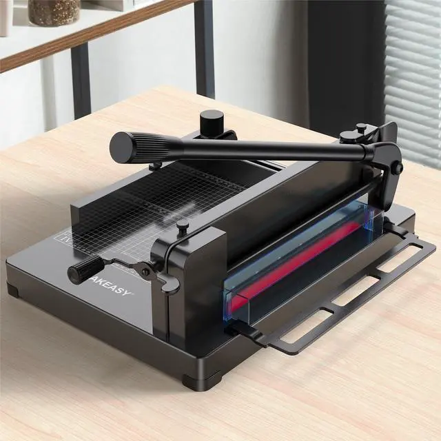 Main image of Paper Cutter 12 Inch, Heavy Duty Paper Cutter for A4 Paper, Guillotine Paper Cutter 400 Sheet Capacity, Solid Steel Construction