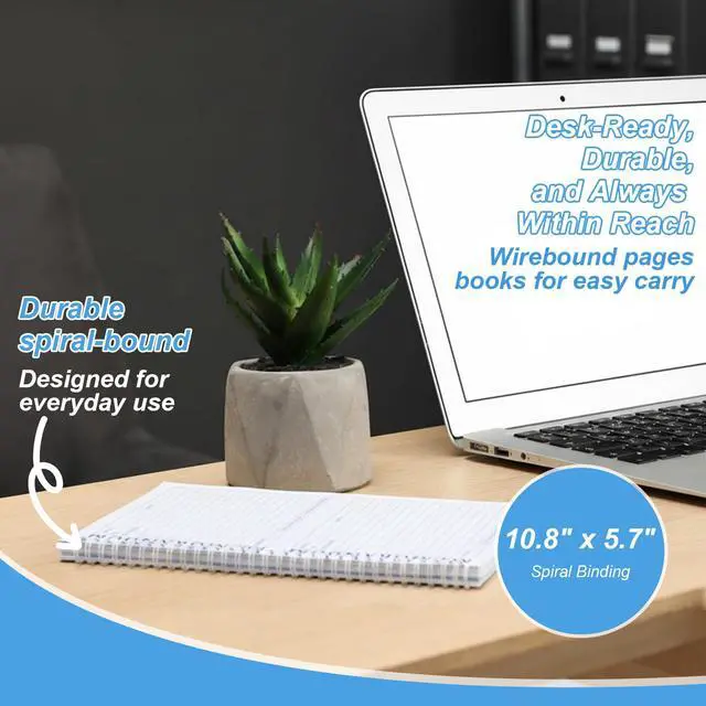 Alt view image 5 of 6 - 10 Pack Memorandum Book Carbon Copy Notebook Carbonless Two-part Duplicate Memorandum Forms Book Tear off Phone Message Pads for Office School Home