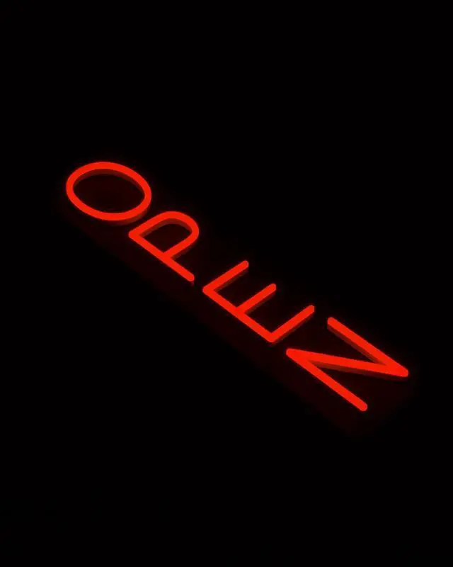 Alt view image 2 of 7 - Outdoor Open Sign for Business 28x7in IP65 Waterproof, Vertical LED Neon Open Sign w/Weatherproof LED Driver, Exterior Lighted Open Sign for Storefront Restaurant Bar (Red)