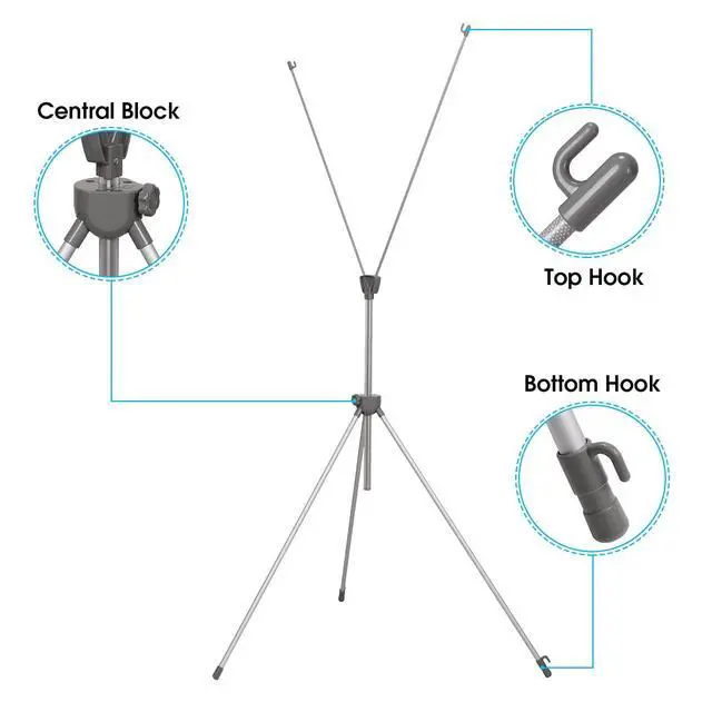 Alt view image 2 of 6 - Adjustable Reinforced X Banner Stand, Fit Banner Size 23 x 63 to 32 x 78 Inches with Travel Bag 2 Pack
