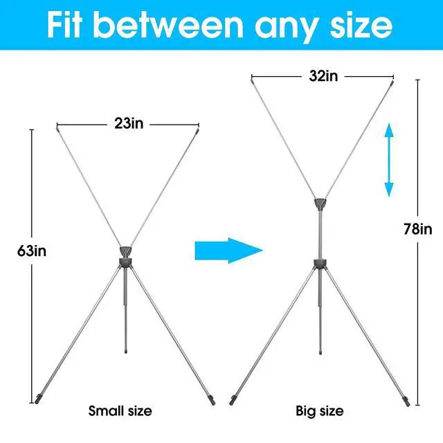 Alt view image 5 of 6 - Adjustable Reinforced X Banner Stand, Fit Banner Size 23 x 63 to 32 x 78 Inches with Travel Bag 2 Pack