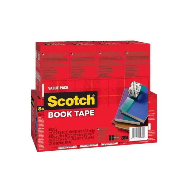 Alt view image 3 of 6 - Book Tape Value Pack, Excellent for Repairing, Reinforcing Protecting, and Covering (845-VP) (Pack of 3)