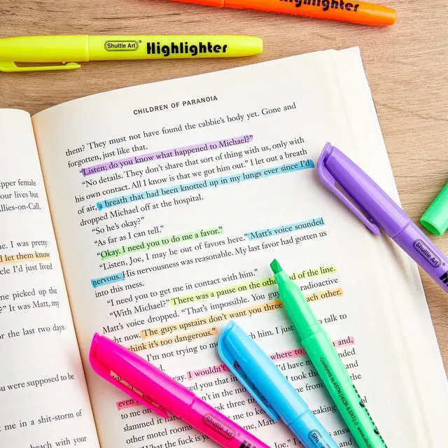 Alt view image 5 of 7 - 288 Pack Highlighters, Highlighters Assorted Colors Set, 8 Bright Colors Chisel Tip Dry-Quickly Non-Toxic Highlighter Markers Bulk for Adults Highlighting in Home School Office
