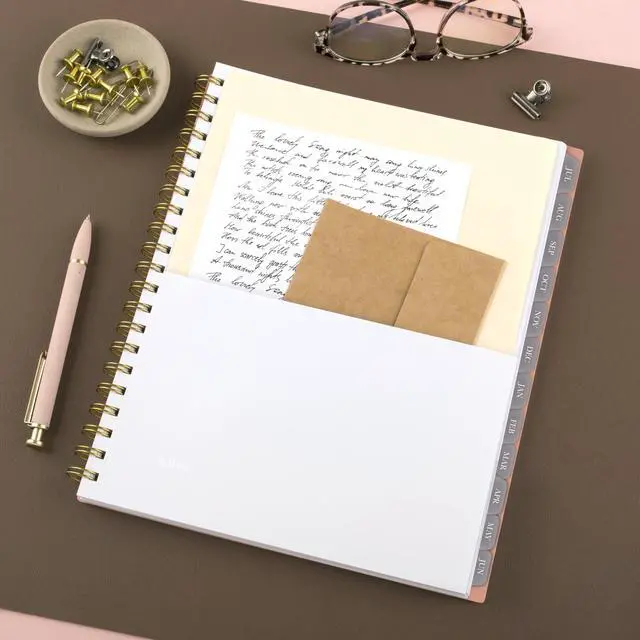Alt view image 6 of 7 - Planner 2026-2027 Weekly & Monthly Academic 15-Month April-June, 8-1/2" x 11", Flower Patch (1804-905A) (Pack of 12)