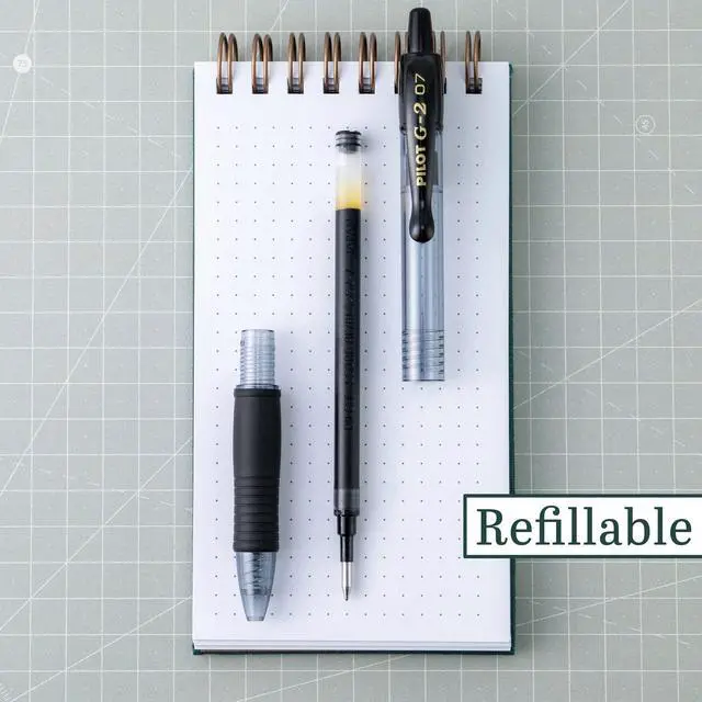 Alt view image 3 of 7 - G2 Pens, Premium Refillable And Retractable Gel Ink Pens Fine Point 0.7mm, Assorted Color Inks, 36-Pack Tub