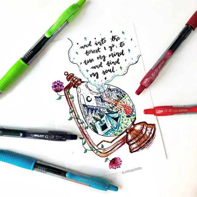 Alt view image 6 of 7 - G2 Pens, Premium Refillable And Retractable Gel Ink Pens Fine Point 0.7mm, Assorted Color Inks, 36-Pack Tub