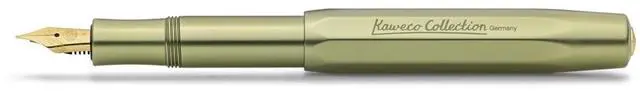 Main image of COLLECTION Fountain Pen Olivine I Premium Aluminium Fountain Pen with Steel Nib for Ink Cartridges Including Metal Box I Exclusive Pen 12.7 cm I Nib: BB (Extra Broad)