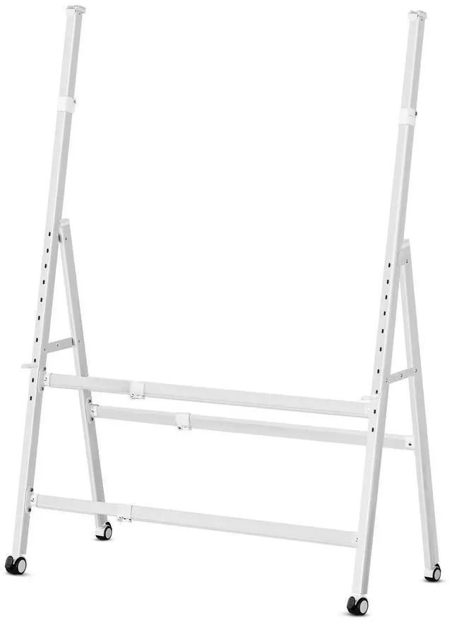 Main image of A-Frame Foldable Rolling White Board Stand with Wheels | Height & Width Adjustable Universal Whiteboard Easel for Glass, Chalk, Bulletin, Display & Dry Erase Boards