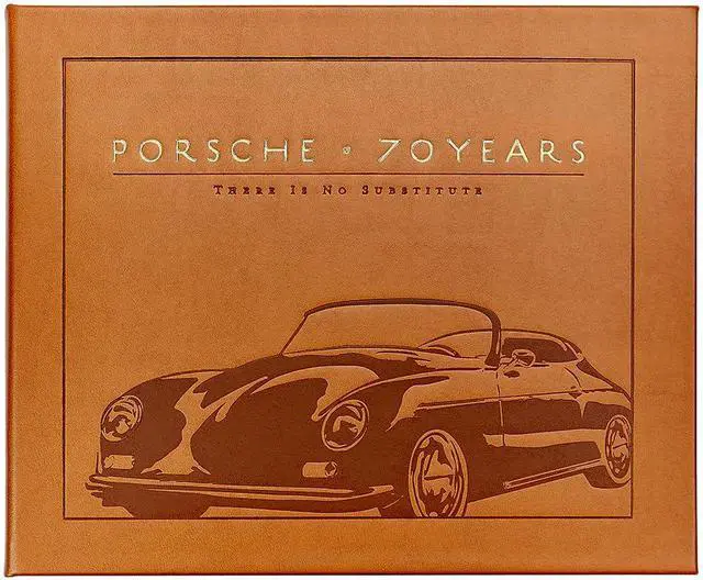 Alt view image 2 of 6 - Porsche 70 Years - There Is No Substitute, The Full History of the Car Industry Giant, Illustrated and Detailed, Handbound in Tan Leather, Hardcover - Made in The USA