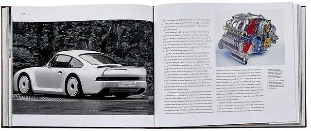Alt view image 4 of 6 - Porsche 70 Years - There Is No Substitute, The Full History of the Car Industry Giant, Illustrated and Detailed, Handbound in Tan Leather, Hardcover - Made in The USA