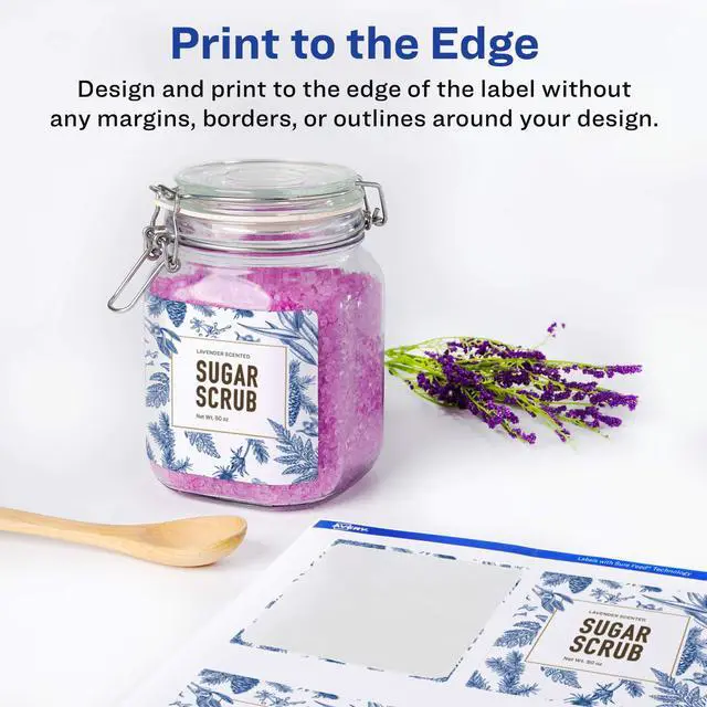 Alt view image 3 of 6 - ® Matte White Rectangle Labels, Sure Feed® Technology, 4.75" x 3.5", 1000 Labels, Print-to-The-Edge, Laser/Inkjet Printable