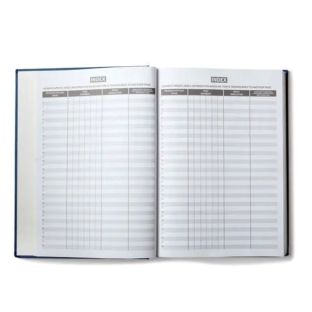 Alt view image 3 of 6 - Hard Cover Controlled Substance Drug Log Book, 323 Pages