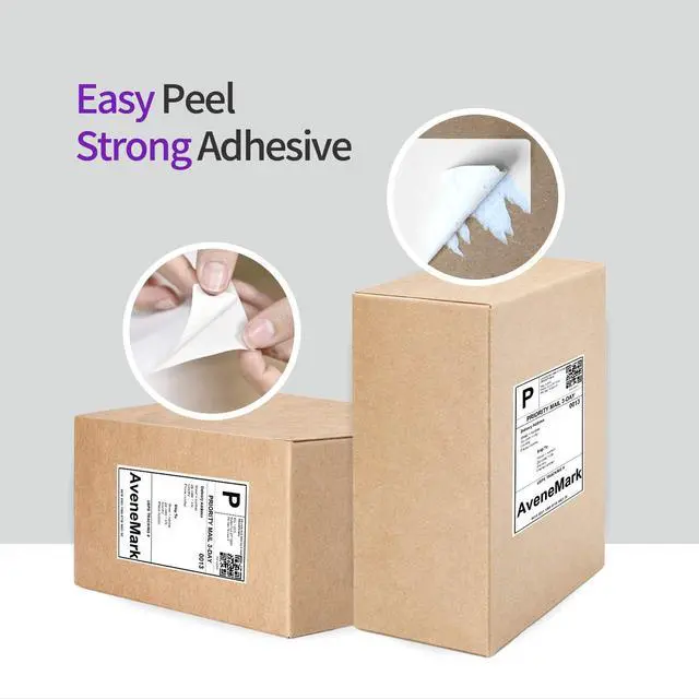 Alt view image 6 of 7 - 12 Rolls Compatible with Brother DK-1241 (4" x 6") Replacement Shipping Labels - 200/Roll DK Adress Labels for Brother QL Label Printers - Include 1 Detachable Frame