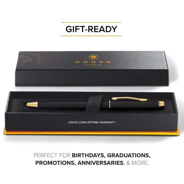 Alt view image 5 of 6 - Classic Century Classic Black 0.7MM Pencil - Mechanical Pencil for Effortless Writing - Distinctive Design - Sleek Body - Comfortable Grip - Easy to Refill - Corporate Gift