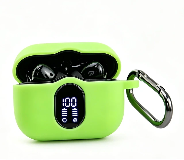 Main image of A90 PRO Cover for Btootos A90 Pro Wireless Earbuds Case Glow in Dark Green Skin