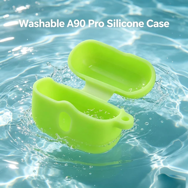 Alt view image 5 of 5 - A90 PRO Cover for Btootos A90 Pro Wireless Earbuds Case Glow in Dark Green Skin