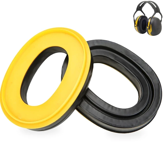 Main image of Gel Earpads Cushions Fit for 3M Peltor X1A-X5A Headsets (Yellow) Earpads Also for PROHEAR 037/033, ZOHAN EM042/ 033, Peltor Tactical 100 300 500, Peltor 7004 (Snap in Type)
