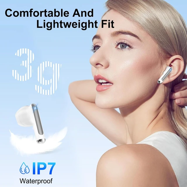 Alt view image 7 of 7 - for Pixel Buds Wireless Earbuds Bluetooth Headphones for Google Pixel 10a 5.3 Ear buds with Noise Cancelling Mic IP7 60H LED Display for Pixel 10 XL/Fold/9a/9/8/7,iPhone 17,Samsung S25 FE,Android