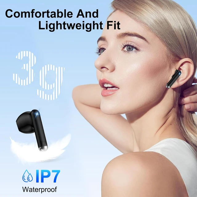 Alt view image 7 of 7 - Wireless Earbuds Bluetooth Headphones for Samsung S26 S25 Ultra FE A17 A16 60H Long Playtime LED Power Display IP7 Waterproof in Ear Earphone with Mic for Galaxy S26Ultra S24 S23 A15 A54 iPhone 17 16e
