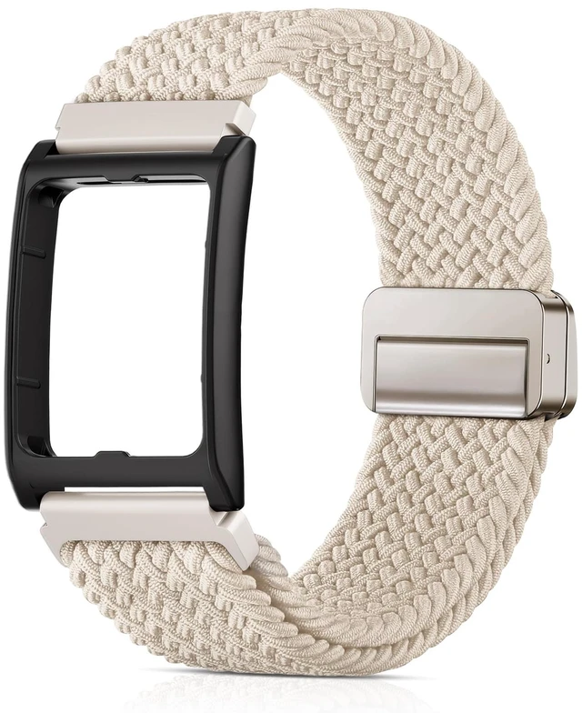 Main image of Band Compatible with Amazfit Helio Strap 22mm Nylon Braided Wristbands with Case for Amazfit Helio Accessories Replacement Bands for Men Women, Soft & Breathable